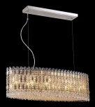 Подвесной светильник Crystal Lux Lirica SP10 L900 CHROME/GOLD-TRANSPARENT