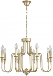 Подвесная люстра Lumion Suana 8318/8 шампань/металл E14 8*40W 220V (на цепи, подсвечник, свеча)