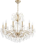 Подвесная люстра Crystal Lux MONTANA SP12 (220V, подвески, на цепи, подсвечник, свеча)