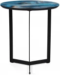 Журнальный столик Woodville Роб D-450 лазурит / черный 553554