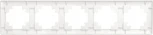Рамка на 5 постов (белый) Stekker Катрин 39796