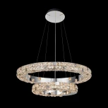 Подвесная люстра ярусная Fluorite Elegance FL1148-20P (LED, 220V, на тросе, кольцо)