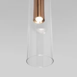 Подвесной светильник светодиодный Eurosvet Swan 50253/1 LED латунь (220V, на проводе)