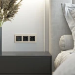 Рамка на 3 поста (шампань, стекло soft-touch) Werkel W0033111 (a064578)