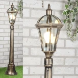 Наземный фонарь Elektrostandard Capella черное золото F