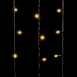Гирлянда Занавес с Колпачком 1 x 6 м Шампань, 600 LED, Провод Черный ПВХ, IP65