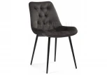 Стул Woodville на металлокаркасе Гояр графитовый / черный глянец 464205