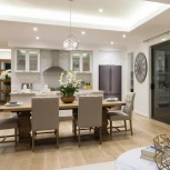 Подвесной светильник артишок 304/1 Bogate's Cedro серебро / хром (220V, на проводе)