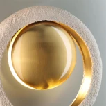 Настенный светильник на штанге Odeon Light Saturn 5443/1W сатинированн.латунь/беж./металл/полирезин 1*G9 LED*6W (220V)