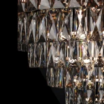 Подвесная люстра каскадная большая Loft It Eclair 10206/800 (220V, хрусталь, на цепи)