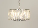 Подвесная люстра хрустальная Newport 10120 10124/C (220V, на цепи, круглые)