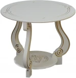 Стол журнальный Грация (М) слоновая кость/золото от фабрики Mebelik