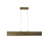 Подвесной линейный светодиодный светильник дерево орех Favourite Officium 2109-15P