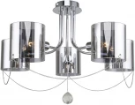 Потолочная люстра на штанге Escada Intense 683/5P (220V, хрусталь, круглые)