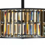 Подвесная люстра iLamp Royal 10390-5P BK (220V, хрусталь, на цепи, круглые)