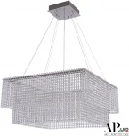Подвесная люстра светодиодная APL LED Sicilia SH04.71.C.Ni.4000 (220V, хрусталь, на тросе)