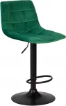 Стул барный DOBRIN TAILOR BLACK (зеленый велюр (MJ9-88)) 5017_BlackBase-LM BLACK, цвет сиденья зеленый (MJ9-88), основания черный