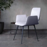 Стул с подлокотниками Top Concept Adam, рогожка комби серый