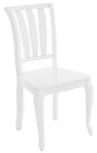 Стул Кабриоль Жесткий, Белый, Аврора