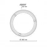 Настенно-потолочный светильник Sonex Lufe Wood 136/K