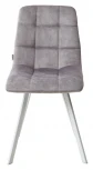 Стул CHILLI SQUARE PK6015-03 (VBP203) античный cеребристо-серый, велюр/ белый каркас