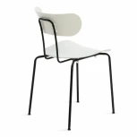 Стул VAN HALLEN (mod. 1534-45) белый/черный (пластик/металл)