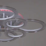 Потолочная люстра светодиодная на штанге с пультом Reluce 09812-3.3-4+4A WH (RGB) (220V)