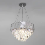 Подвесная люстра Eurosvet Ariana 10113/5 хром/прозрачный хрусталь Strotskis
