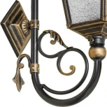 Настенный фонарь уличный Кузнечное дело Квадро 32-001-ЧЗ (220V, ковка, под старину, IP54)