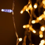 Светодиодная гирлянда ARD-EDGE-CLASSIC-2400x600-CLEAR-88LED-FLASH Yellow (230V, 6W) (IP65)