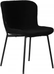 Стул обеденный Dobrin MILO (черные ножки, черный букле (UF992-12))