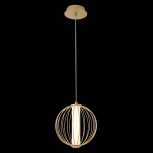 Подвесной светильник Crystal Lux SYNC SP12W LED GOLD (220V, на проводе, шар)