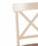 Стул Гольфи 2/ Golfi 2 дерево гевея, 45*51*94, ivory white, ткань кор.-зол. (1505-9) Tetchair 14117