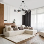 Подвесной светильник Balance 1119/8S E14*40W Black (220V, на проводе, шарики)