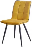 Стул SKY6800-1 желтый JJ12-19/черный кант PU/черный металл