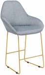 Стул полубар R-Home Kent Грей/Линк Золото