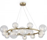 Подвесная люстра Freya Duo FR5139PL-14MG (220V, на тросе, шарики, молекулы)