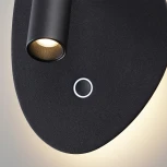 Спот настенный Odeon Light Roy 7182/9WL черный/металл IP20 LED 9W 580Лм 2700K/3300K/4000K 120° 220V