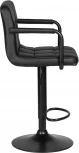 Стул барный DOBRIN KRUGER ARM BLACK (черный) 5011_BlackBase-LM BLACK, цвет сиденья черный, основания черный