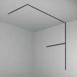 Шинопровод магнитный 1м встраиваемый под ГКЛ 12,5мм Basity, черный Maytoni Busbar trunkings Basity TRX172-121B (48V)