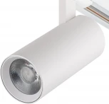 Трековый светильник однофазный Escada 20002 20002TRA/03LED SWH 20Вт, металл, белый матовый (220V, круглые)