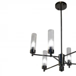 Подвесная люстра на штанге AM Group INDIGO INDIGO SP6 PEARL BLACK (220V)