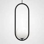 Подвесной светильник Matthew Mccormick Hoop 50 Black Mila Pendant ImperiumLoft Hoop-B01 (179966-22) (220V, на проводе, шар)