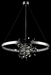 Подвесная люстра Crystal Lux Garden SPLED+4 D800 CHROME