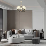 Подвесная люстра Arte Milano Florentia-2237 302237/5 Bk/Gd (220V, на цепи)