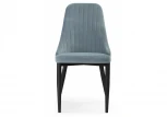 Стул Woodville на металлокаркасе Kora light blue / black 15104