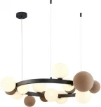 Подвесной светильник Wertmark BERTA WE237.15.003 (220V, на тросе, шар, молекулы)