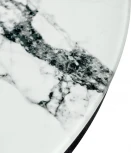 Набор кофейных столиков Bradex Home Tango белый мрамор с черными ножками (RF 0601)