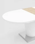Стол обеденный Stool Group Мулен раскладной 160-220*90 глянцевый белый УТ000003498