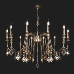 Подвесная люстра Eurosvet Telao 10120/12 золото